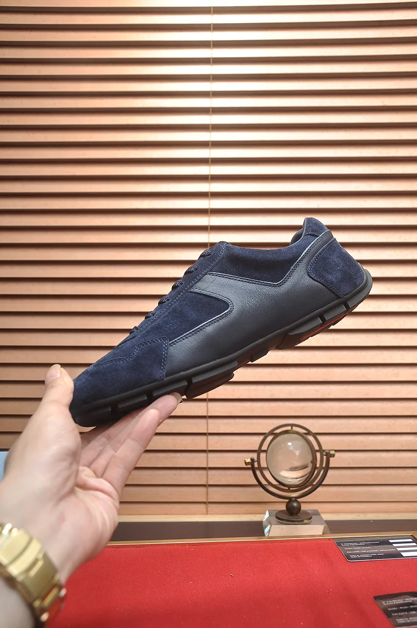 Men's shoes 💰560💶【PRADA】Couple's casual shoes, originally developed 1:1, made of high-mercerized cowhide with imported cowhide, silk sheepskin lining, rubber outsole, comfortable and soft on the feet, size for women: 35 to 41. Male 38 to 48💰🔥🔥🔥🔥🔥